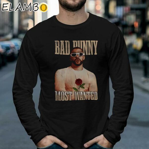 Bad Bunny Most Wanted Tour Graphic Tee Shirt Hip Hop Gifts Longsleeve 39