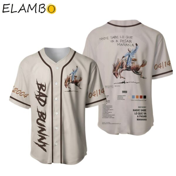 Bad Bunny New Album Personalized Baseball Jersey Background FULL