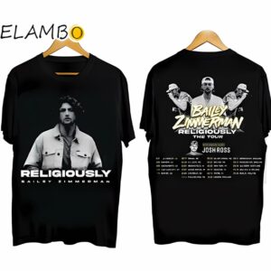 Bailey Zimmerman Religiously Tour 2024 Short Sleeve Shirt Printed Printed