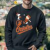 Baltimore Orioles Snoopy And Charlie Brown Lets Play Baseball Together T Shirt Sweatshirt 3