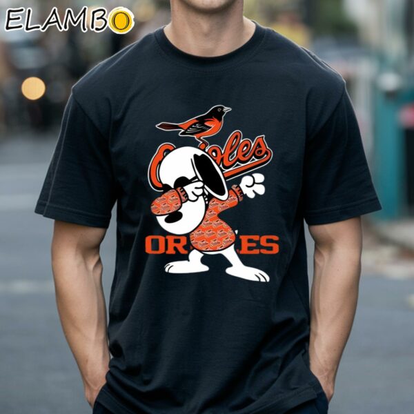 Baltimore Orioles Snoopy Dabbing Shirt Black Shirts 18