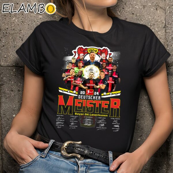 Bayer 04 Leverkusen Deutscher Meister Shirt Black Shirts 9