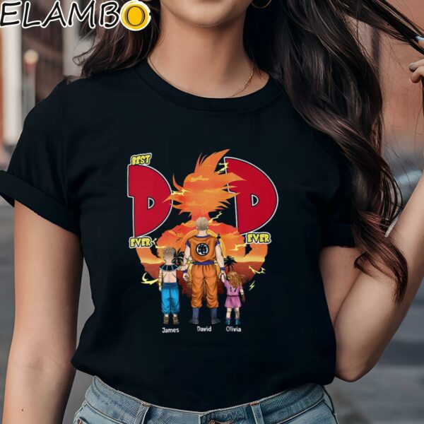 Best Dad Ever Shirt Dragon Ball Anime Fathers Day Gifts Black Shirts Shirt