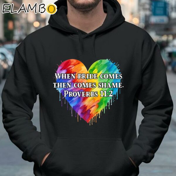 Bible Proverbs Anti Pride Month Shirt When Pride Comes Then Comes Shame Proverbs Hoodie 37