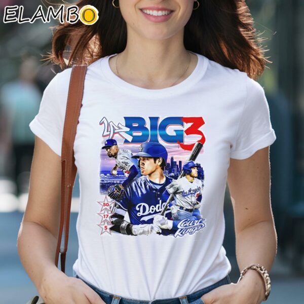 Big 3 Los Angeles Dodgers Baseball Graphic Shirt 2 Shirts 29