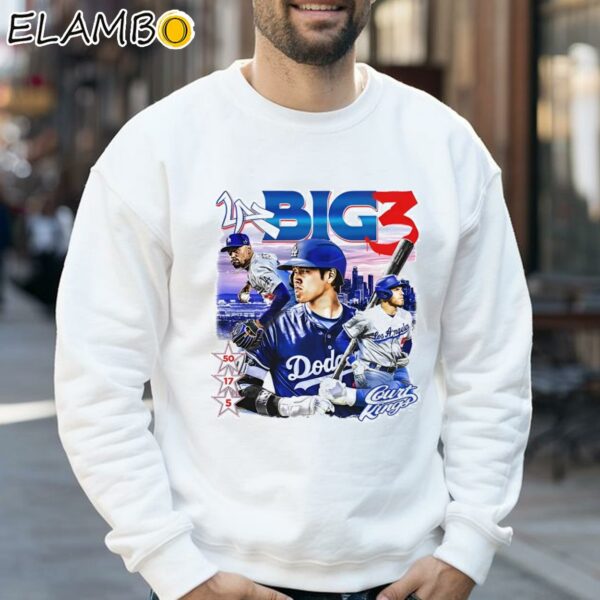 Big 3 Los Angeles Dodgers Baseball Graphic Shirt Sweatshirt 32