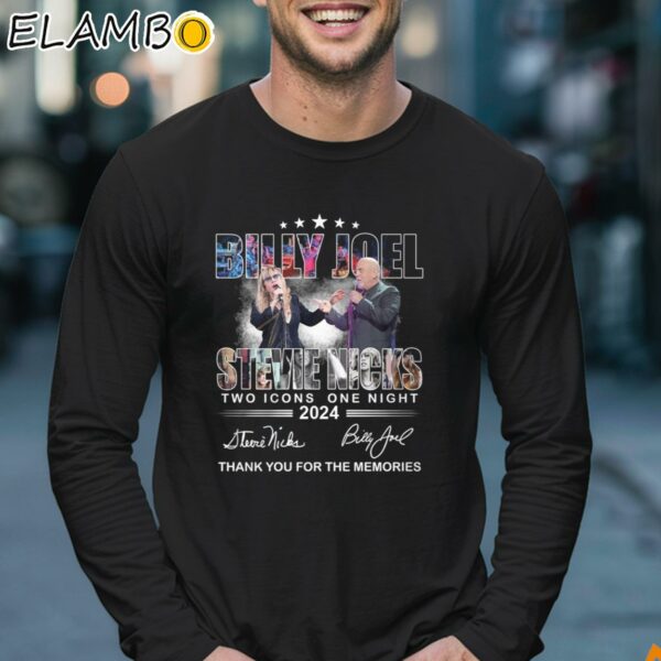 Billy Joel Stevie Nicks Two Icons One Night 2024 Thank You For The Memories Shirt Longsleeve 17