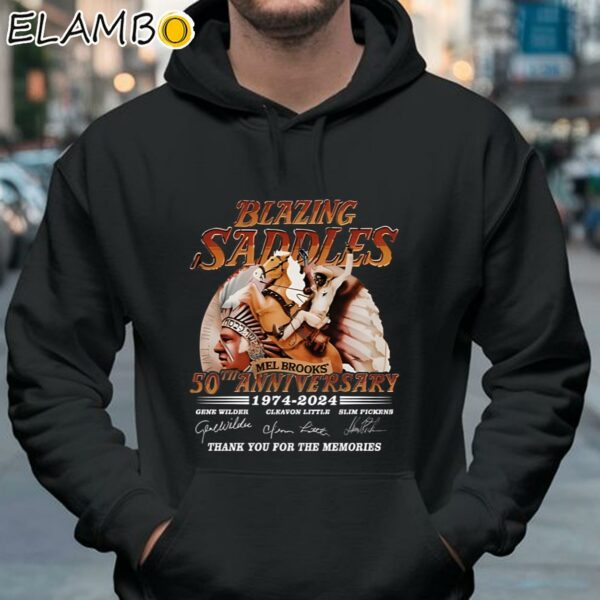 Blazing Saddles Mel Brooks 50th Anniversary 1974 2024 Thank You For The Memories Shirt Hoodie 37