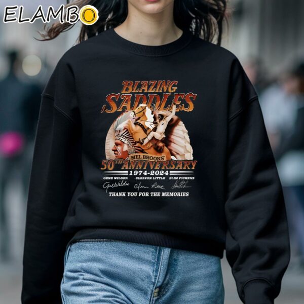 Blazing Saddles Mel Brooks 50th Anniversary 1974 2024 Thank You For The Memories Shirt Sweatshirt 5