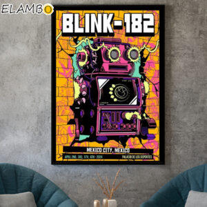 Blink 182 Mexico City Show April 2024 Poster Home Decor