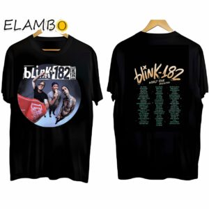 Blink 182 The World Tour 2023 2024 T Shirt Black Shirt Black Shirt