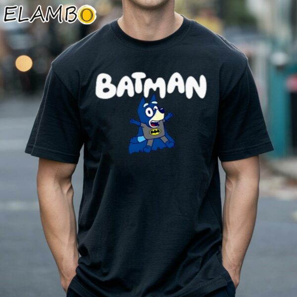 Bluey Batman Batdad Cartoon Shirt Black Shirts 18