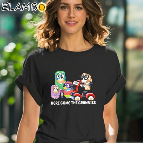 Bluey Here Come The Grannies Shirt Mothers Day Gifts Black Shirt 41