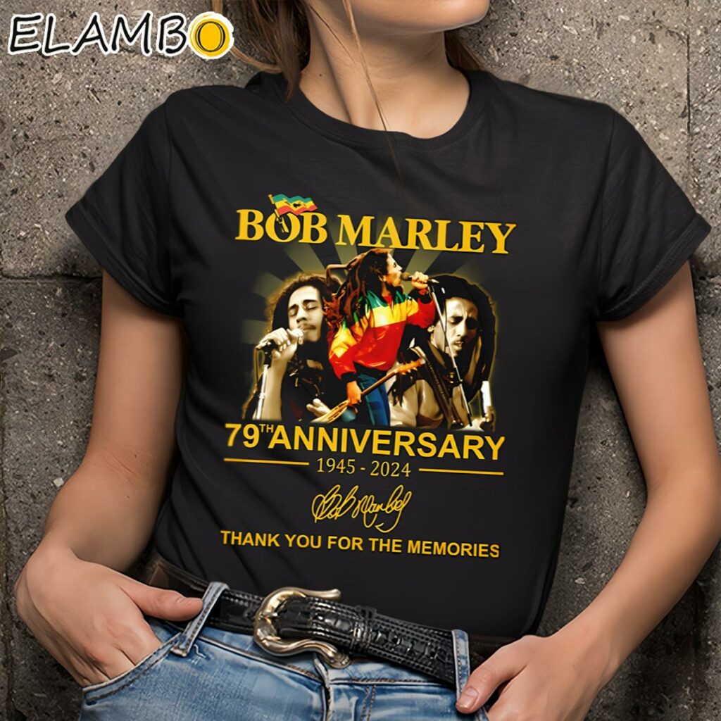 Bob Marley 79th 1945-2024 Thank You For The Memories Tee Shirt