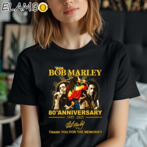Bob Marley 80th 1945-2025 Thank You For The Memories Shirt