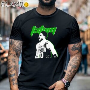 Boston Celtics Jayson Tatum Number 0 Professional Player Shirt Black Shirt 6
