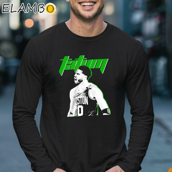 Boston Celtics Jayson Tatum Number 0 Professional Player Shirt Longsleeve 17