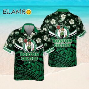 Boston Celtics National National Basketball Association Polynesian Pattern Hawaiian Shirt