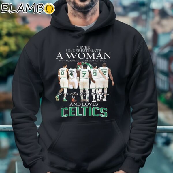 Boston Celtics Never Underestimate A Woman Who Understands Basketball Shirt Hoodie 4