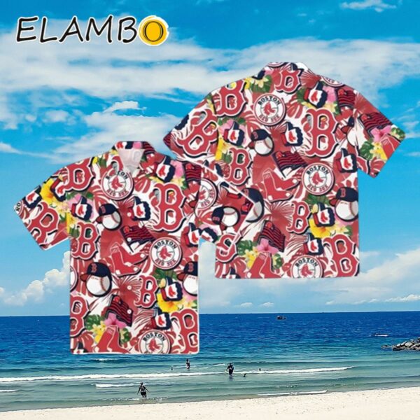 Boston Red Sox Pattern Hawaiian Shirt Aloha Shirt Aloha Shirt
