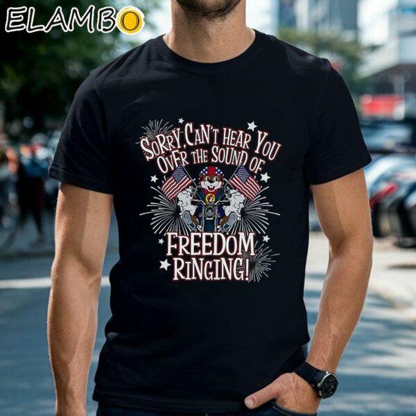 Buc Ees 4th Of July Shirt Sorry Cant Hear You Over The Sound Of Freedom Ringing Black Shirts Shirt