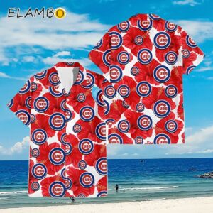 Chicago Cubs Big Red Hibiscus Lover 3D Hawaiian Shirt Aloha Shirt Aloha Shirt