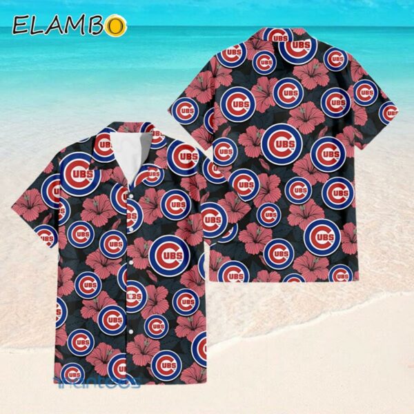 Chicago Cubs Logo Tropical Button Up Shirt Hawaaian Shirt Hawaaian Shirt