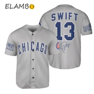 Chicago Cubs Taylor Swift Baseball Jersey Chicago Taylor Swift Merch Printed Thumb