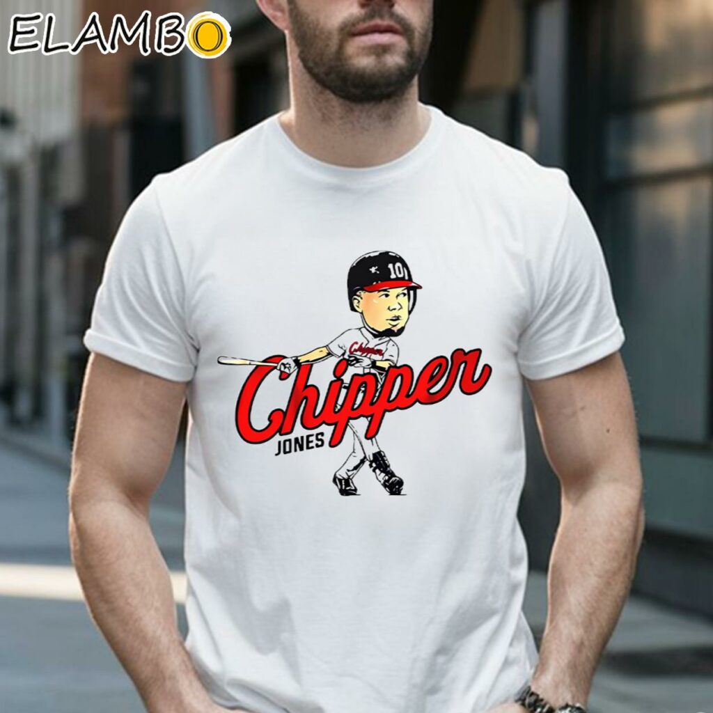 Chipper Jones Atlanta Braves Caricature Shirt