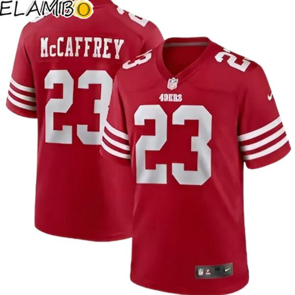 Christian McCaffrey San Francisco 49ers Nike Game Player Jersey Printed 1