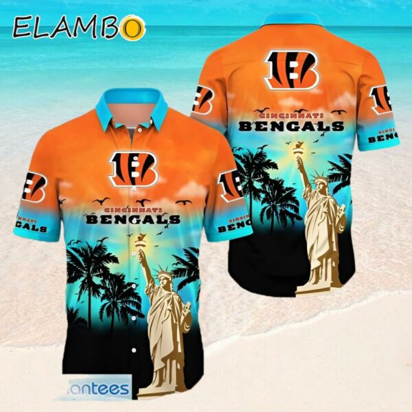Cincinnati Bengals NFL Liberties Flower Aloha Hawaiian Shirt Special Gifts Hawaaian Shirt Hawaaian Shirt
