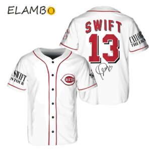 Cincinnati Reds Taylor Swift Baseball Jersey Taylor Swift Merch Cincinnati Printed Thumb