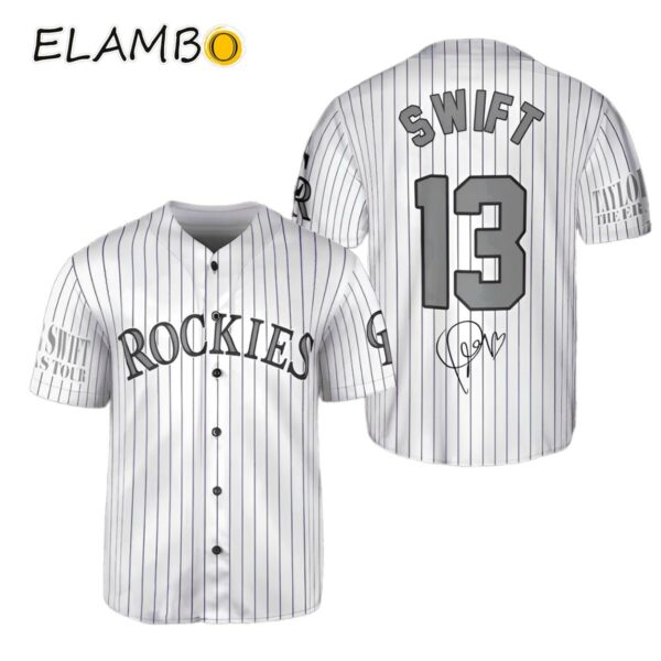 Colorado Rockies Taylor Swift Baseball Jersey Eras Merch Taylor Swift Printed Thumb