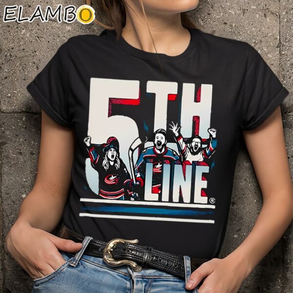 Columbus Blue Jackets 5th Line Appreciation Shirt Black Shirts 9