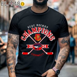 Cornell Big Red 2024 Ecac Hockey Champions Shirt Black Shirt 6
