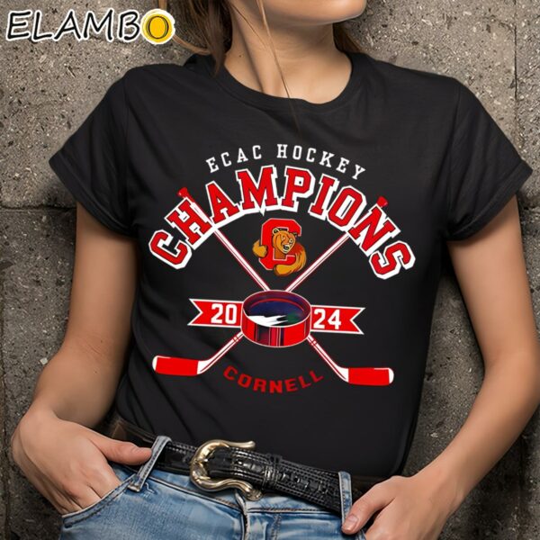 Cornell Big Red 2024 Ecac Hockey Champions Shirt Black Shirts 9