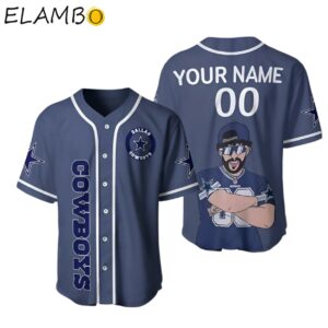 Cowboys Baseball Jersey Custom Name And Number Background FULL