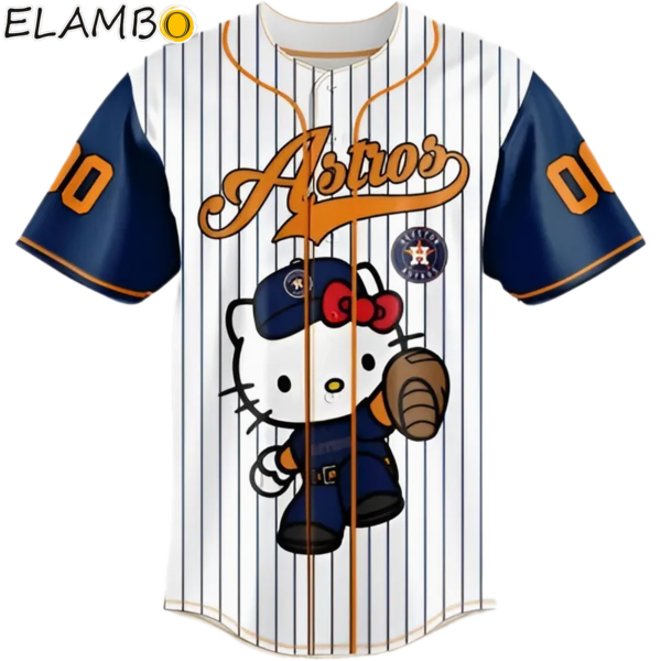 Custom Houston Astros Special Hello Kitty Design Baseball Jersey MLB