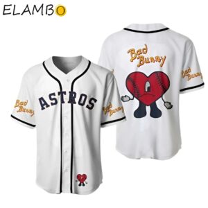 Custom Name Bad Bunny Astros Baseball Jersey