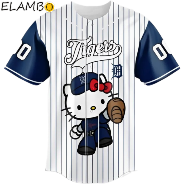 Custom Name Number Detroit Tigers Special Hello Kitty Baseball Jersey MLB