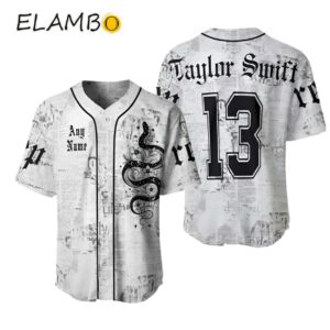 Custom Name Taylor Baseball Jersey Taylor Swift Official Merch Eras Tour Printed Thumb