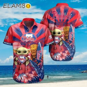 Cute Baby Yoda Philadelphia Phillies Hawaiian Shirt Aloha Shirt Aloha Shirt
