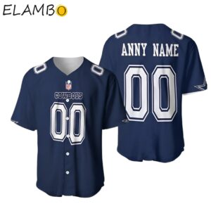 Dallas Cowboys Nfl American Football Game Navy Jersey Style Custom Background FULL