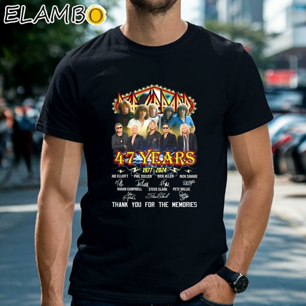 Def Leppard 47 Years 1977-2024 Thank You For The Memories Shirt