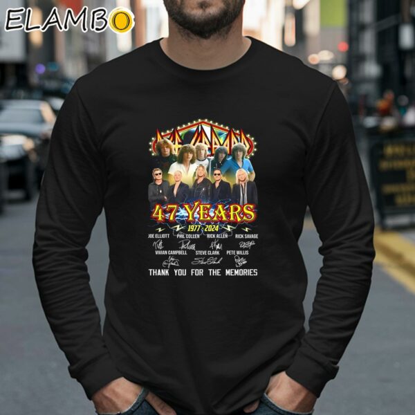 Def Leppard 47 Years 1977 2024 Thank You For The Memories Shirt Longsleeve 40