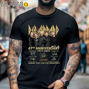 Def Leppard 47th Anniversary 1977 2024 Shirt Music Lover Gifts Black Shirt 6