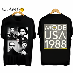 Depeche Mode USA 1988 Music Tour Graphic Tee Shirt