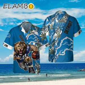 Detroit Lions Mascot Team 3D Hawaiian Shirt Sport Fans Summer Gift Aloha Shirt Aloha Shirt