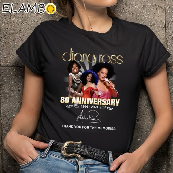 Diana Ross 80th Anniversary 1944 2024 Thank You For The Memories Shirt Black Shirts 9