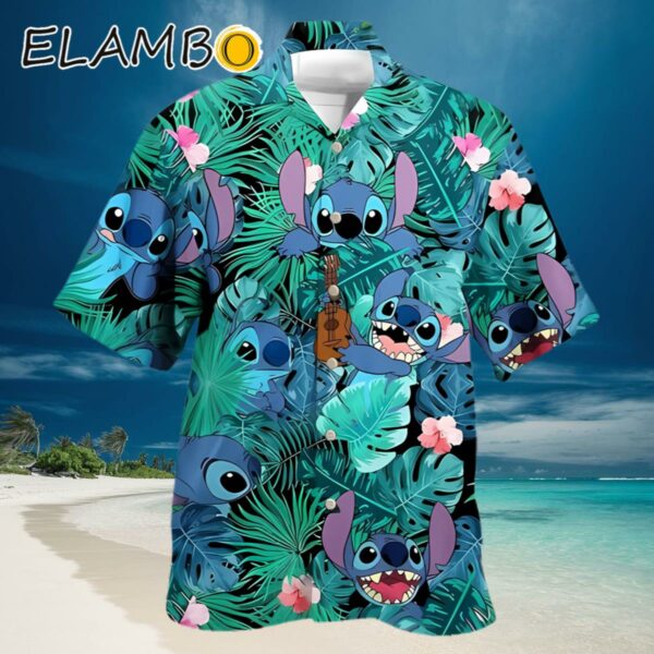Disney Lilo And Stitch Palm Tree Tropical Hawaiian Shirt Hawaiian Hawaiian